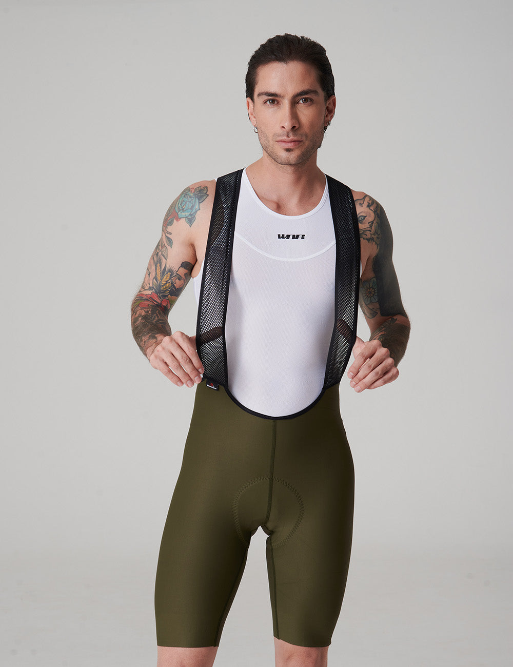 Pantaloneta Sin Costuras Deluxe Hombre - Verde Militar