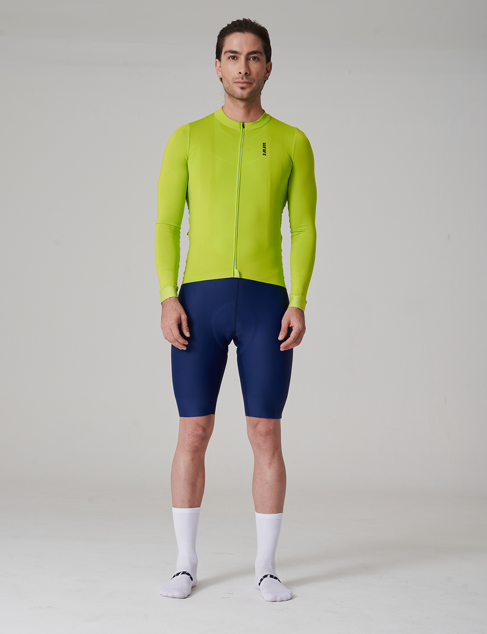 JERSEY LIME GREEN MANGA LARGA HOMBRE - SOLID