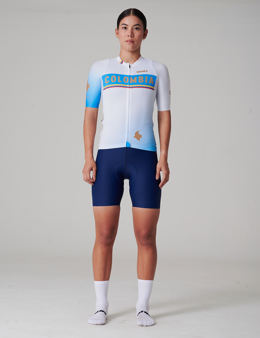 Jersey Manga Corta Mujer - Colombia Tricolor