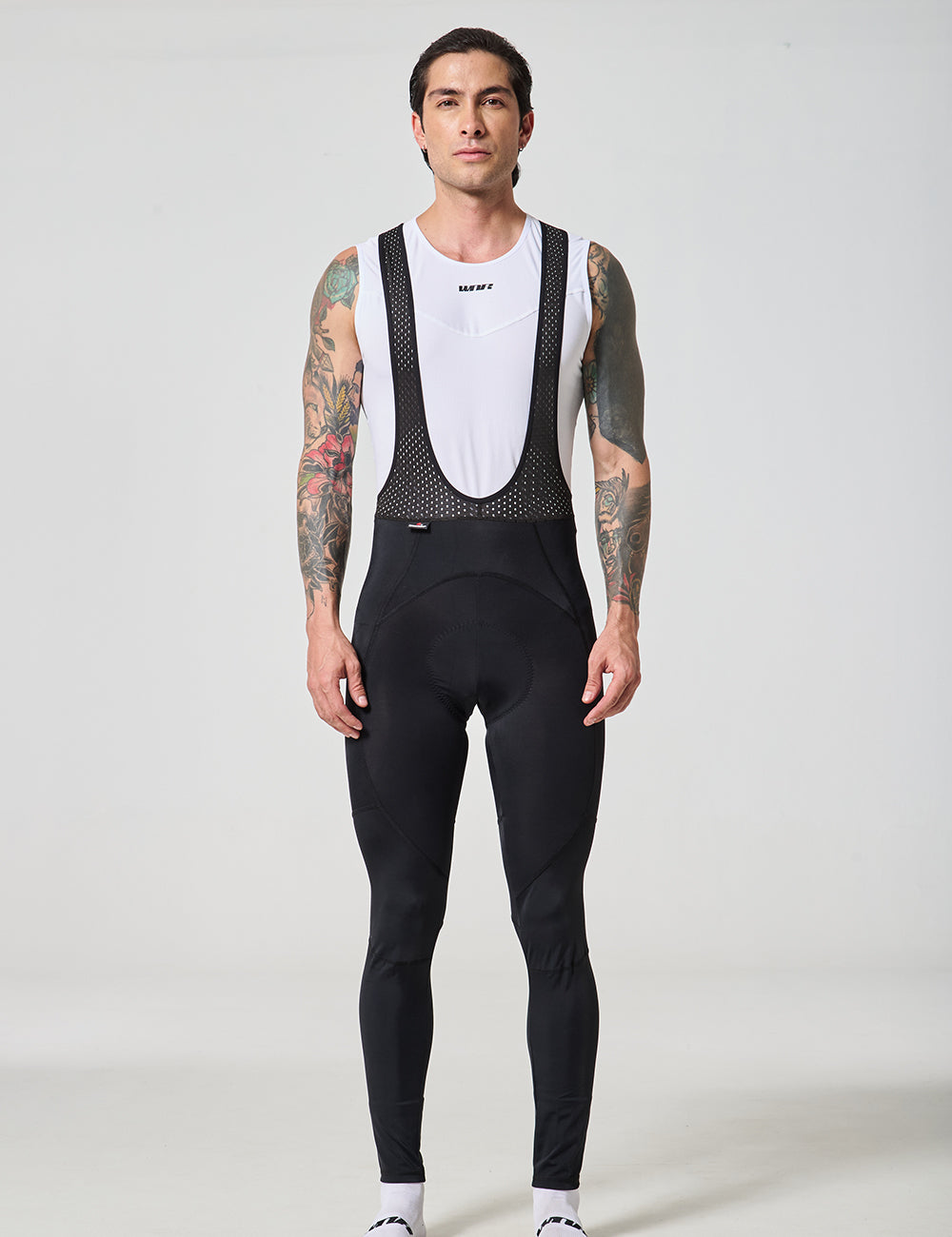 PANTALÓN LARGO DE CICLISMO CON TIRANTAS HOMBRE - NEGRO