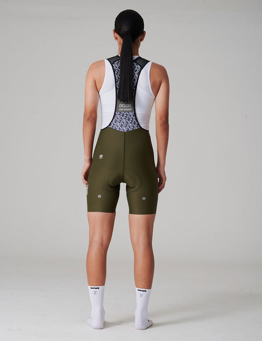 Pantaloneta Sin Costuras Deluxe Mujer - Verde Militar
