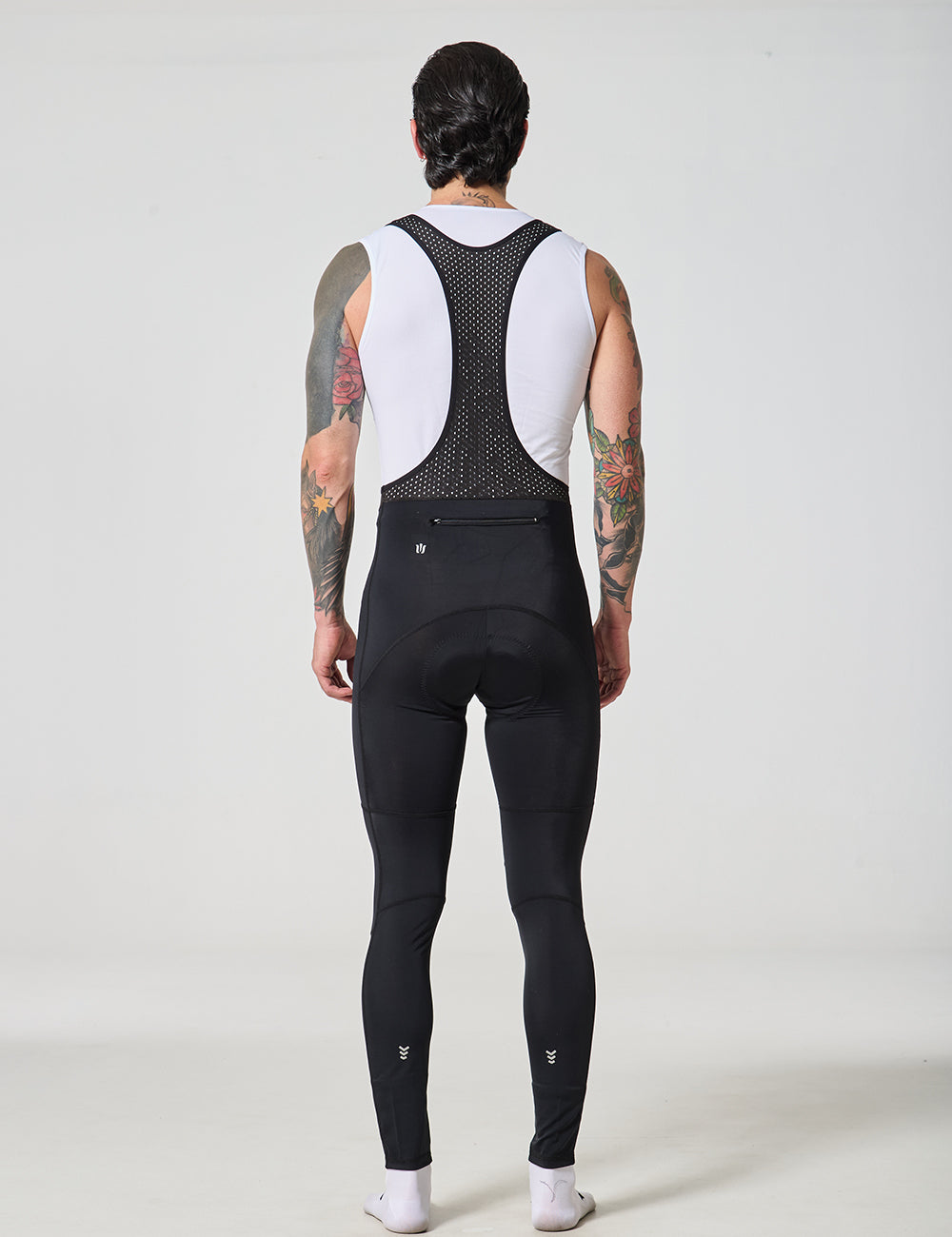 PANTALÓN LARGO DE CICLISMO CON TIRANTAS HOMBRE - NEGRO