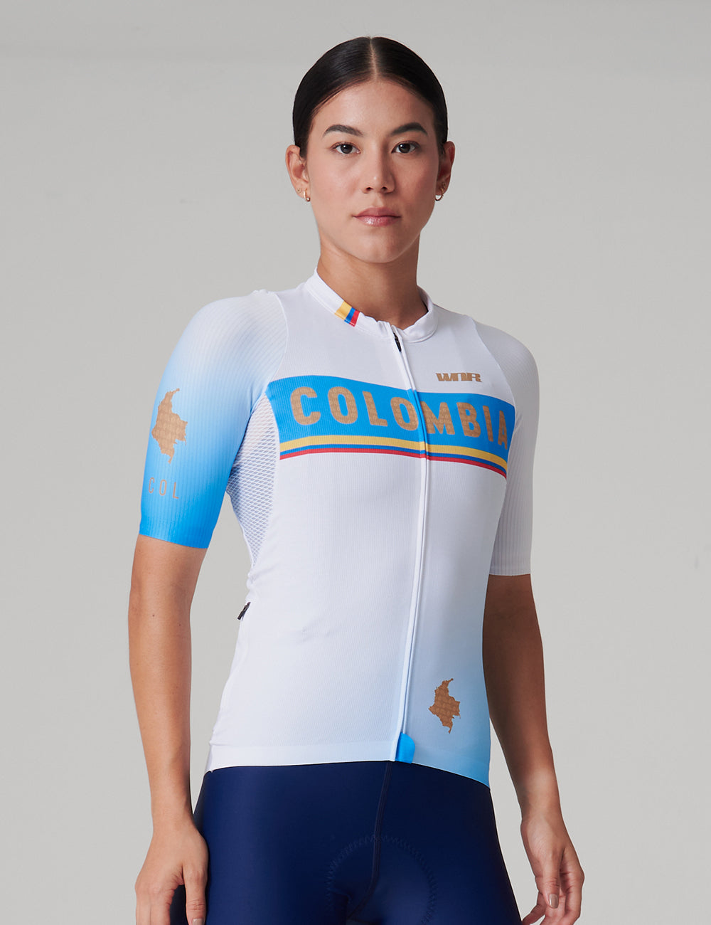 Jersey Manga Corta Mujer - Colombia Tricolor