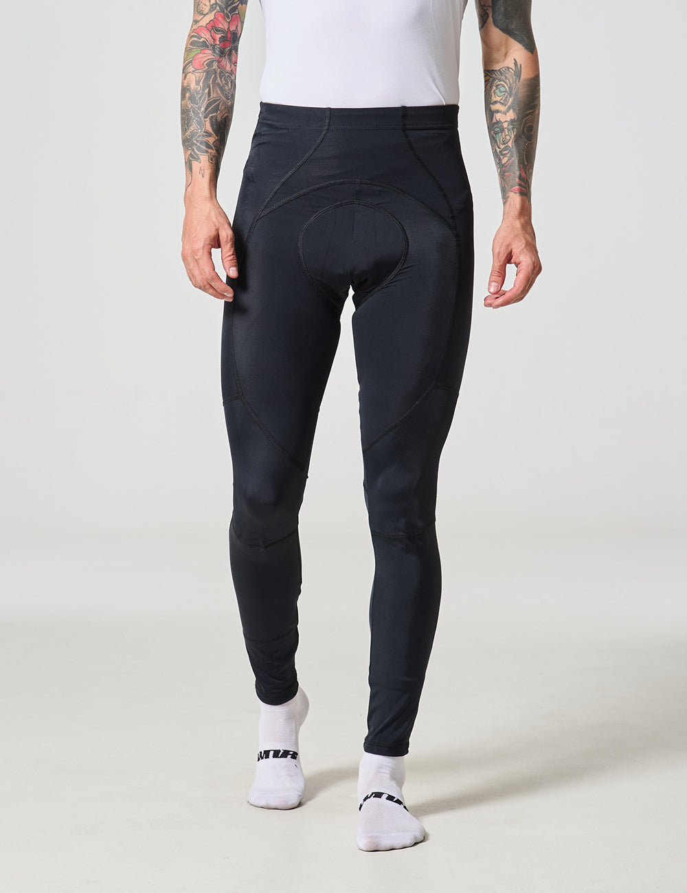 PANTALÓN LARGO DE CICLISMO SIN TIRANTAS HOMBRE - NEGRO