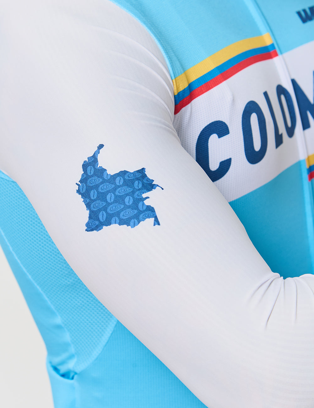 JERSEY MANGA LARGA HOMBRE - TRICOLOR CELESTE