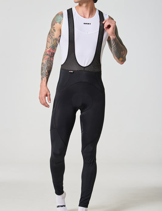 Pantalón Largo de Ciclismo con Tirantas Hombre- Negro
