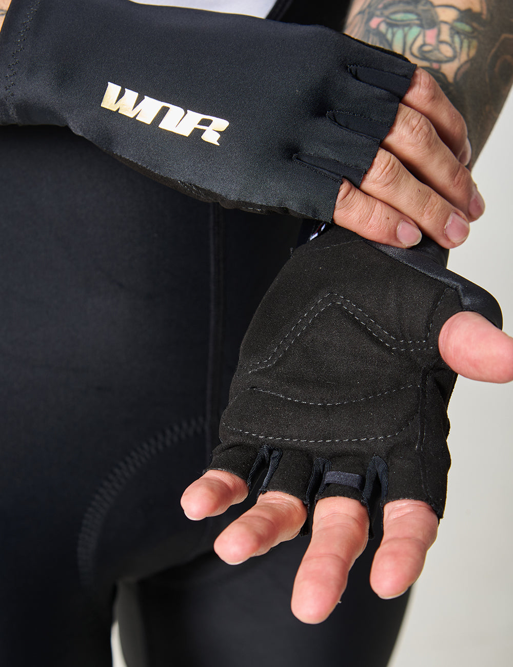 GUANTES DE CICLISMO UNISEX - NEGRO