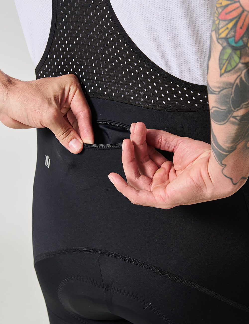 PANTALÓN LARGO DE CICLISMO CON TIRANTAS HOMBRE - NEGRO