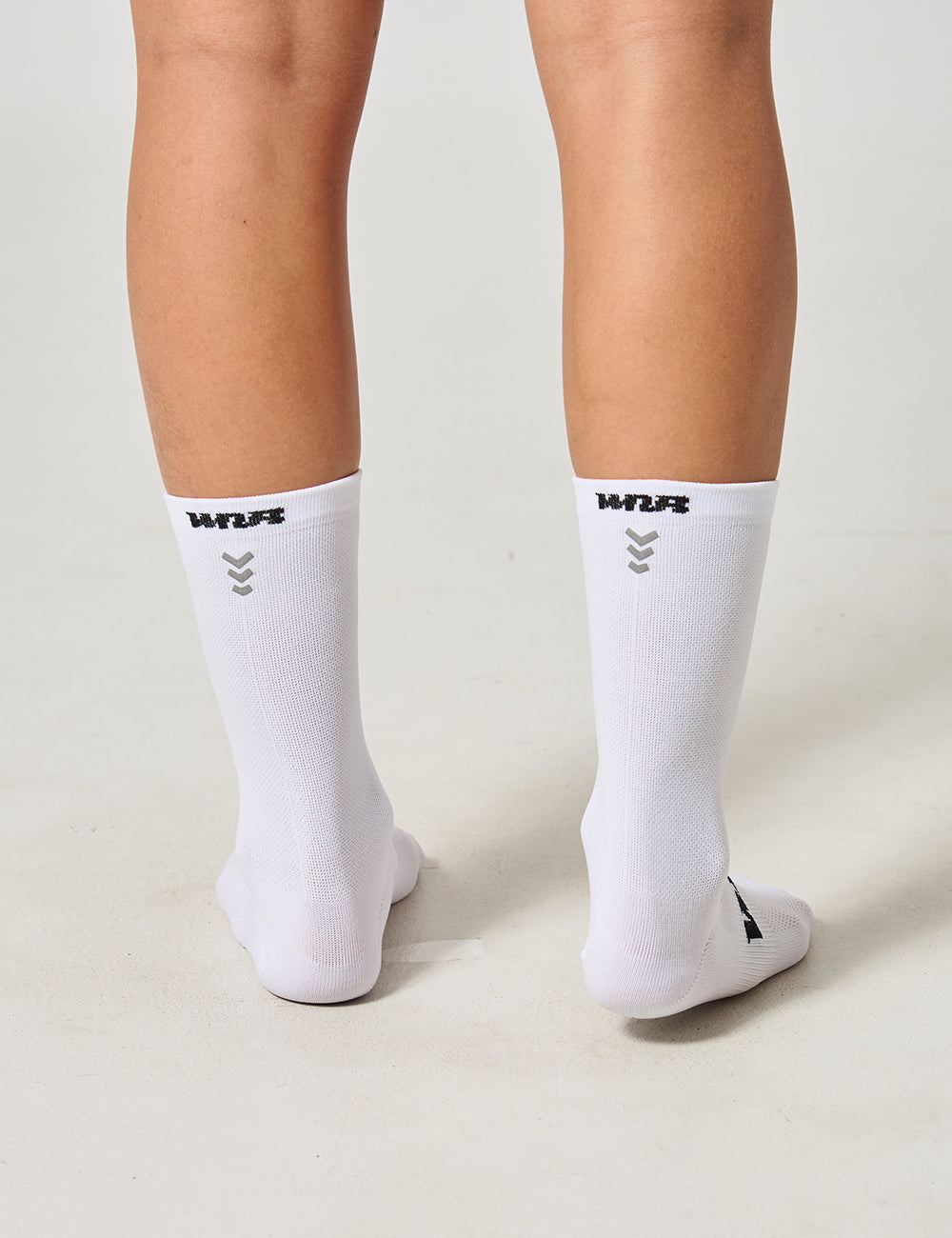 MEDIAS DE CICLISMO UNISEX - BLANCO