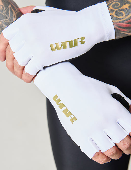 Guantes de Ciclismo Unisex - Blanco