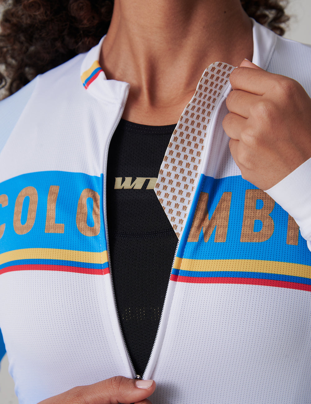 Jersey Manga Larga Mujer- Colombia Tricolor.