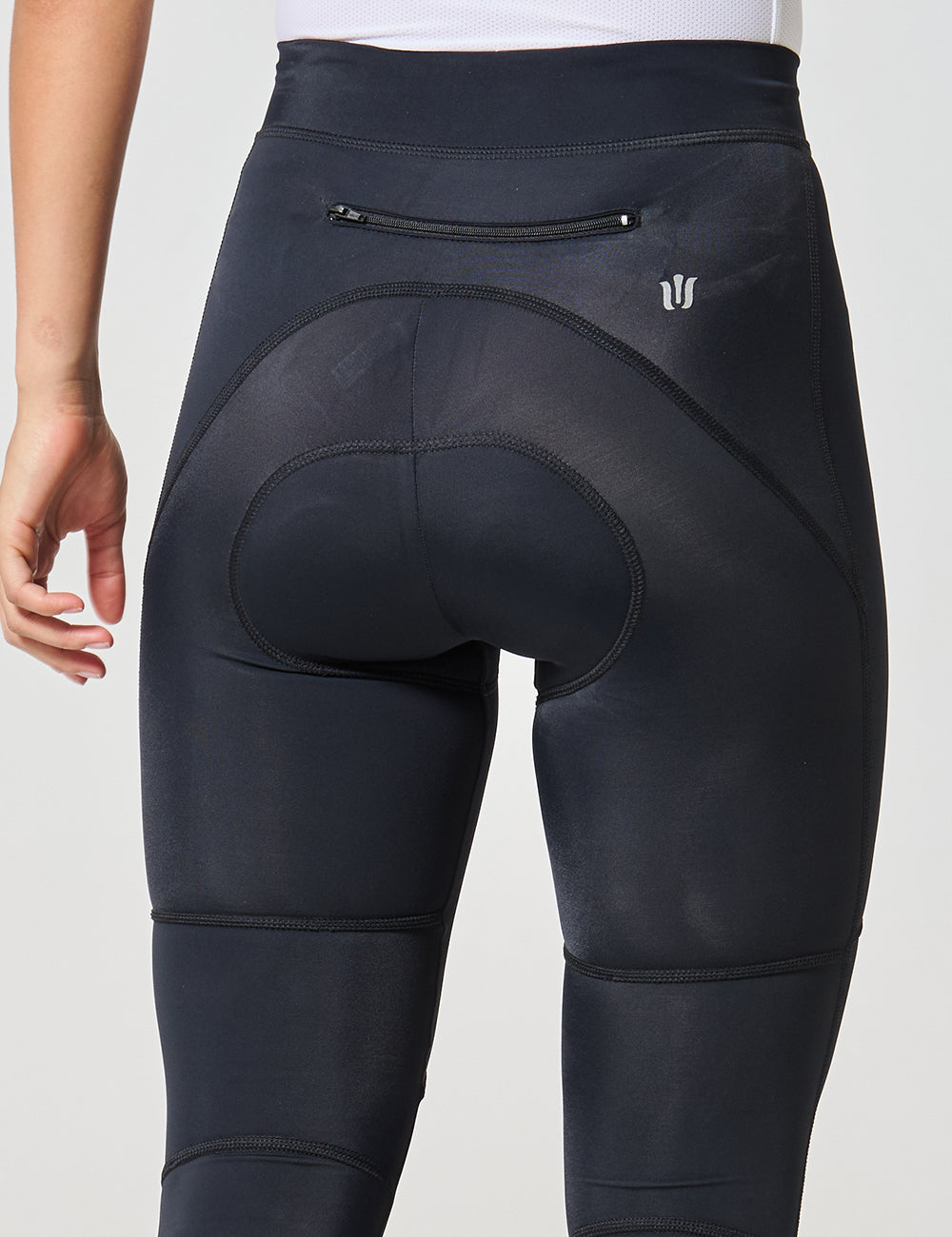 PANTALÓN LARGO DE CICLISMO SIN TIRANTAS MUJER - NEGRO