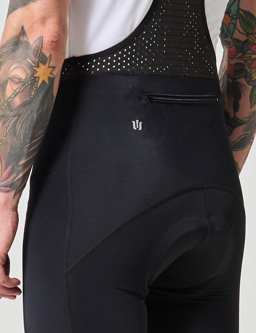 PANTALÓN LARGO DE CICLISMO CON TIRANTAS HOMBRE - NEGRO