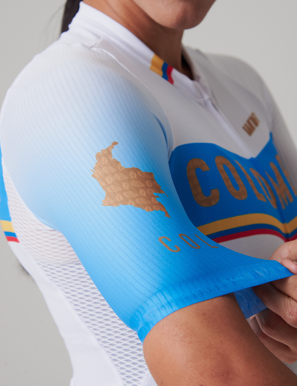 Jersey Manga Corta Mujer - Colombia Tricolor