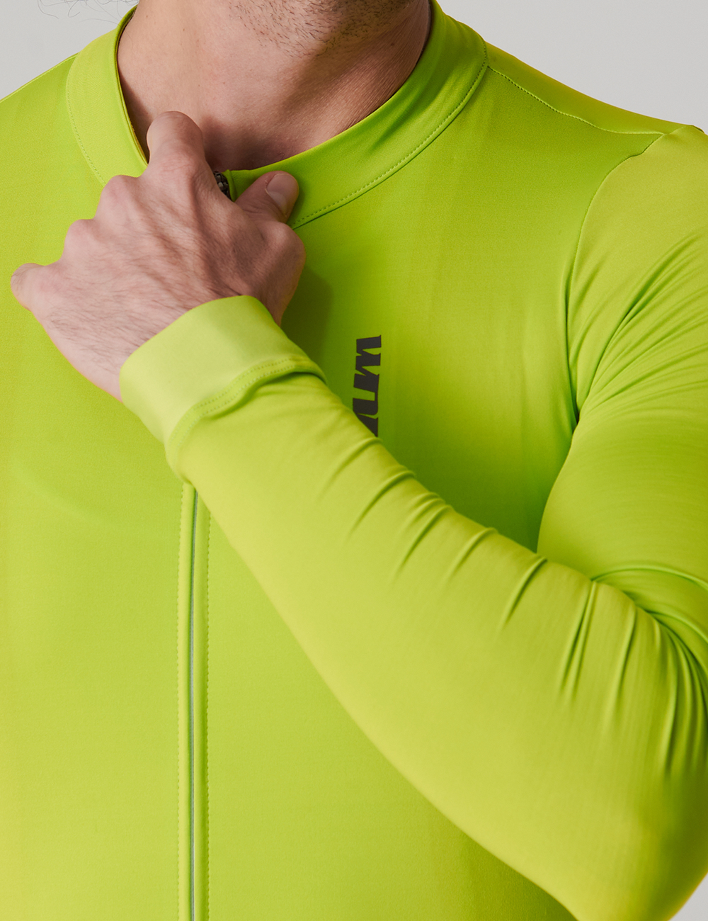 JERSEY LIME GREEN MANGA LARGA HOMBRE - SOLID