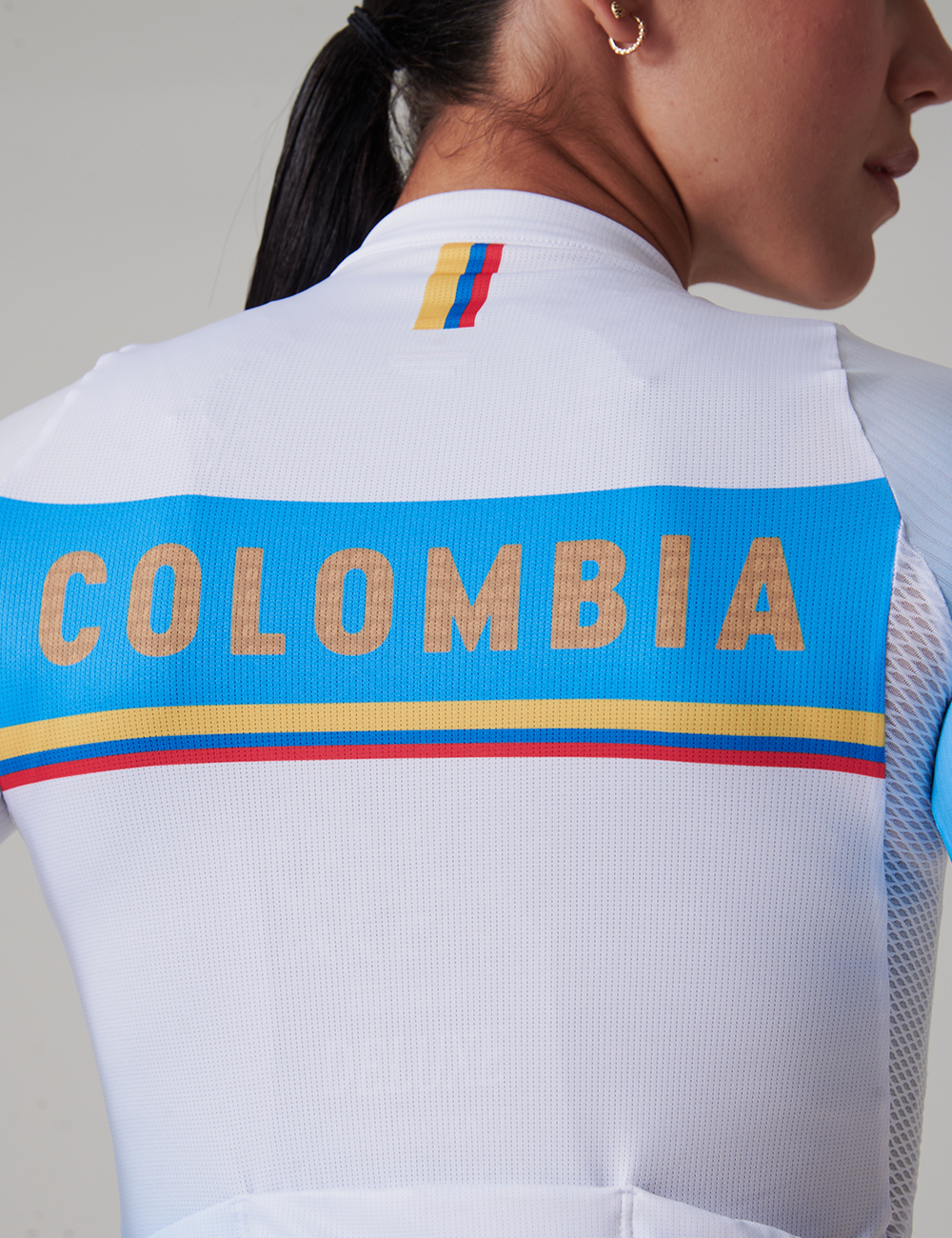 Jersey Manga Corta Mujer - Colombia Tricolor