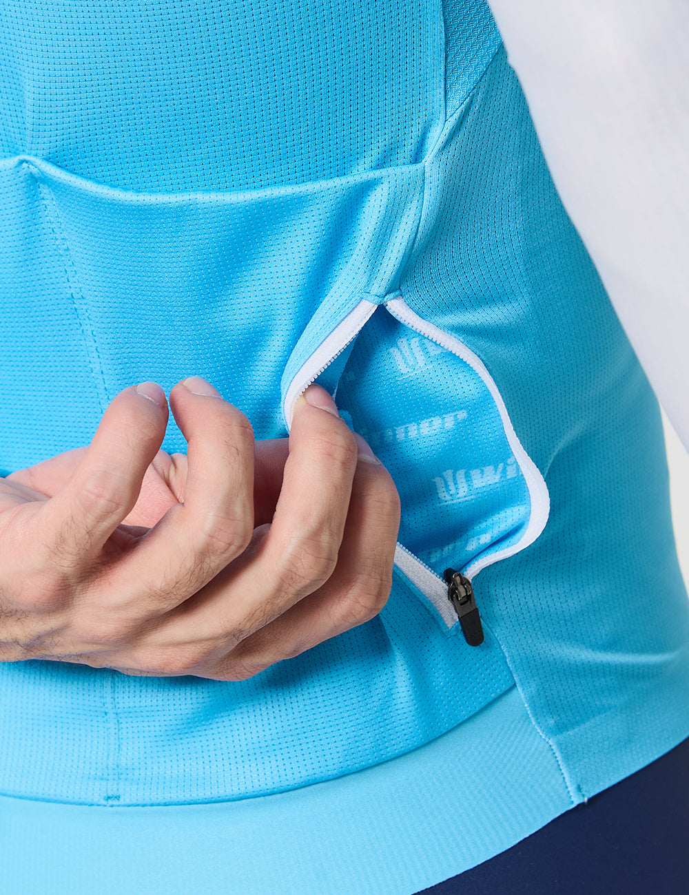 JERSEY MANGA LARGA MUJER - TRICOLOR CELESTE