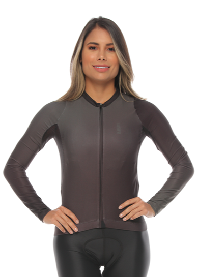 JERSEY MANGA LARGA MUJER - GRAY