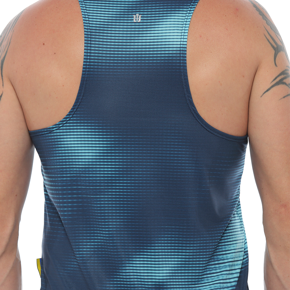 CAMISETA RUNNING MANGA SISA HOMBRE - AQUA