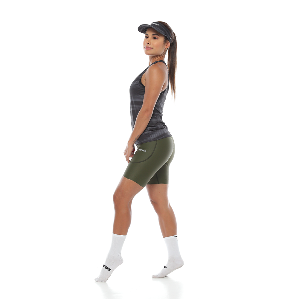 CAMISETA RUNNING MANGA SISA MUJER - CARBÓN