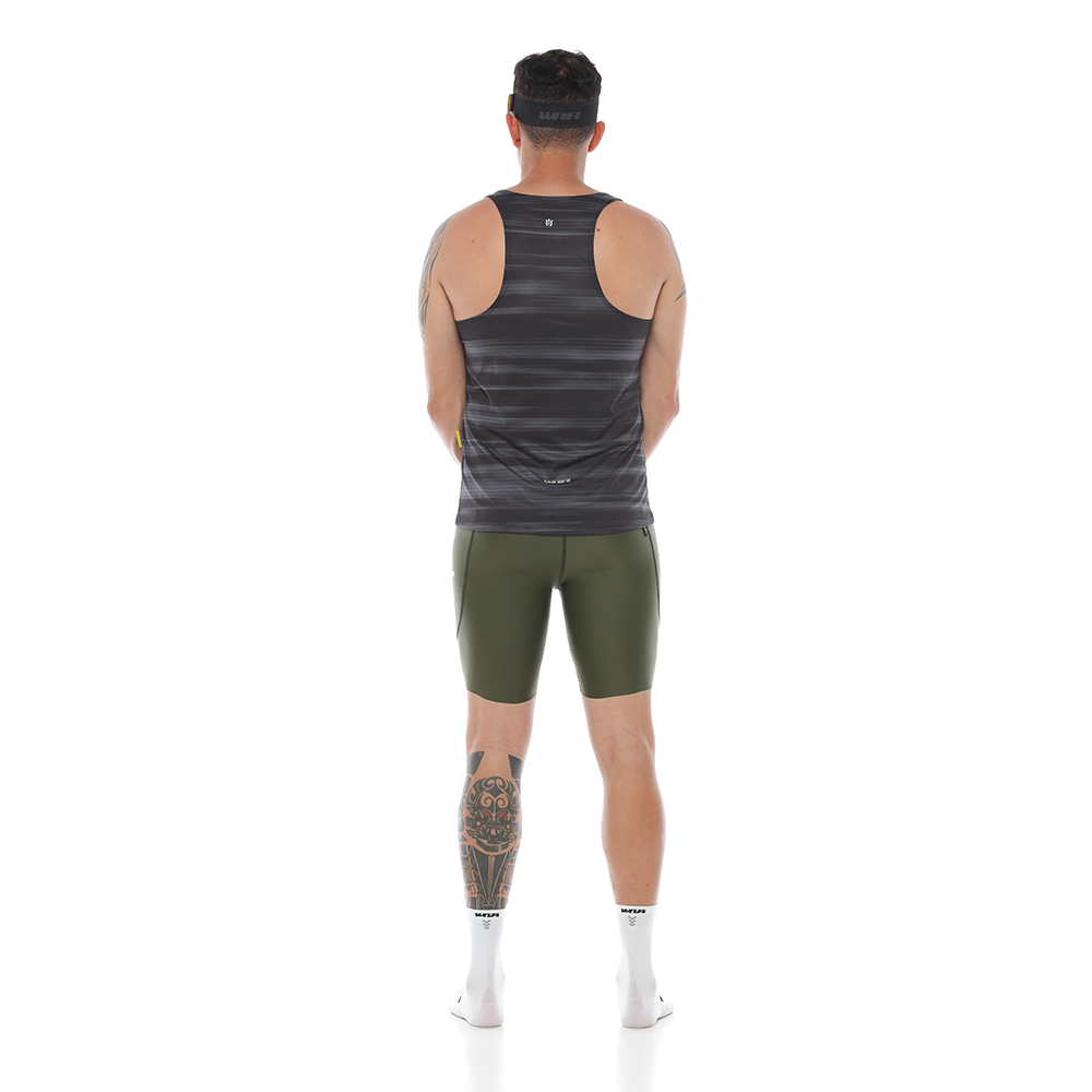 Camiseta Running Manga Sisa Hombre - Carbón