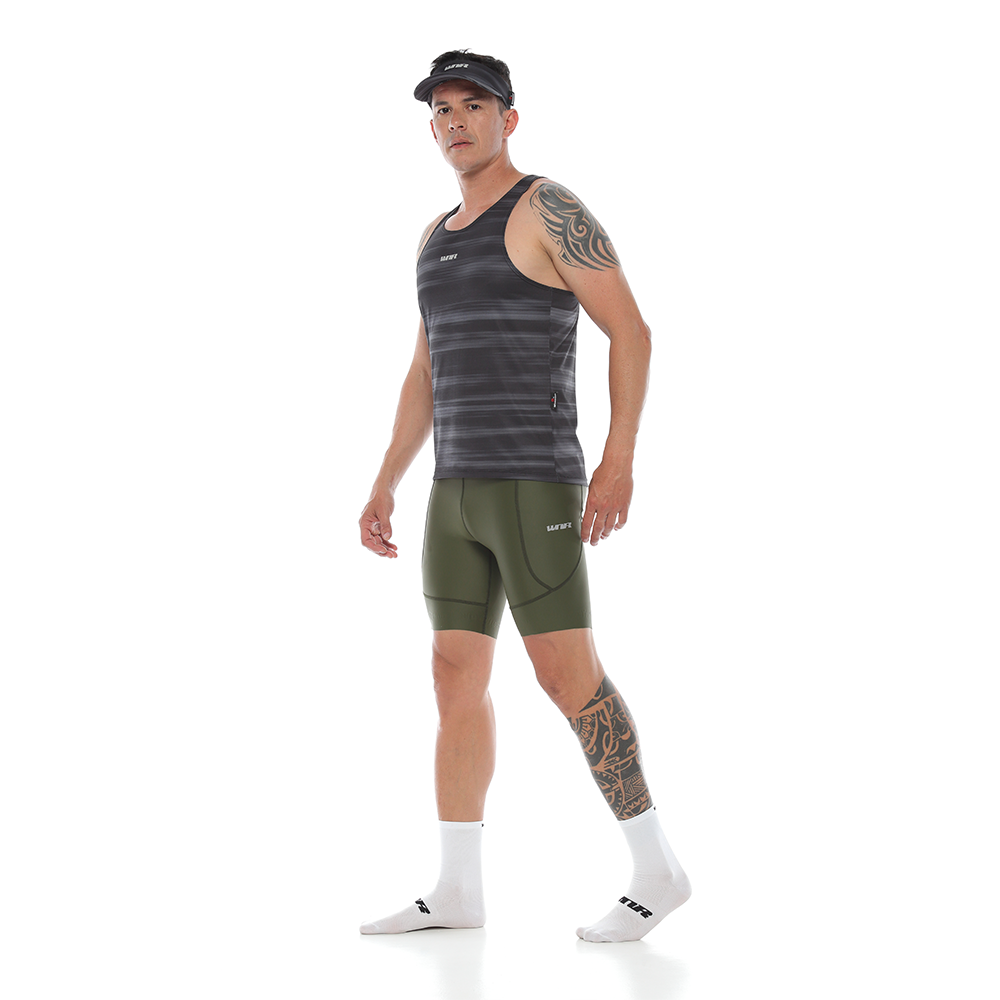 Camiseta Running Manga Sisa Hombre - Carbón