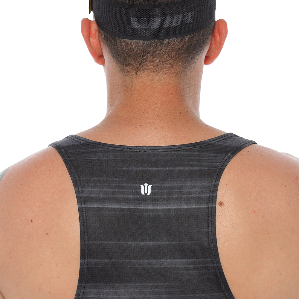 Camiseta Running Manga Sisa Hombre - Carbón