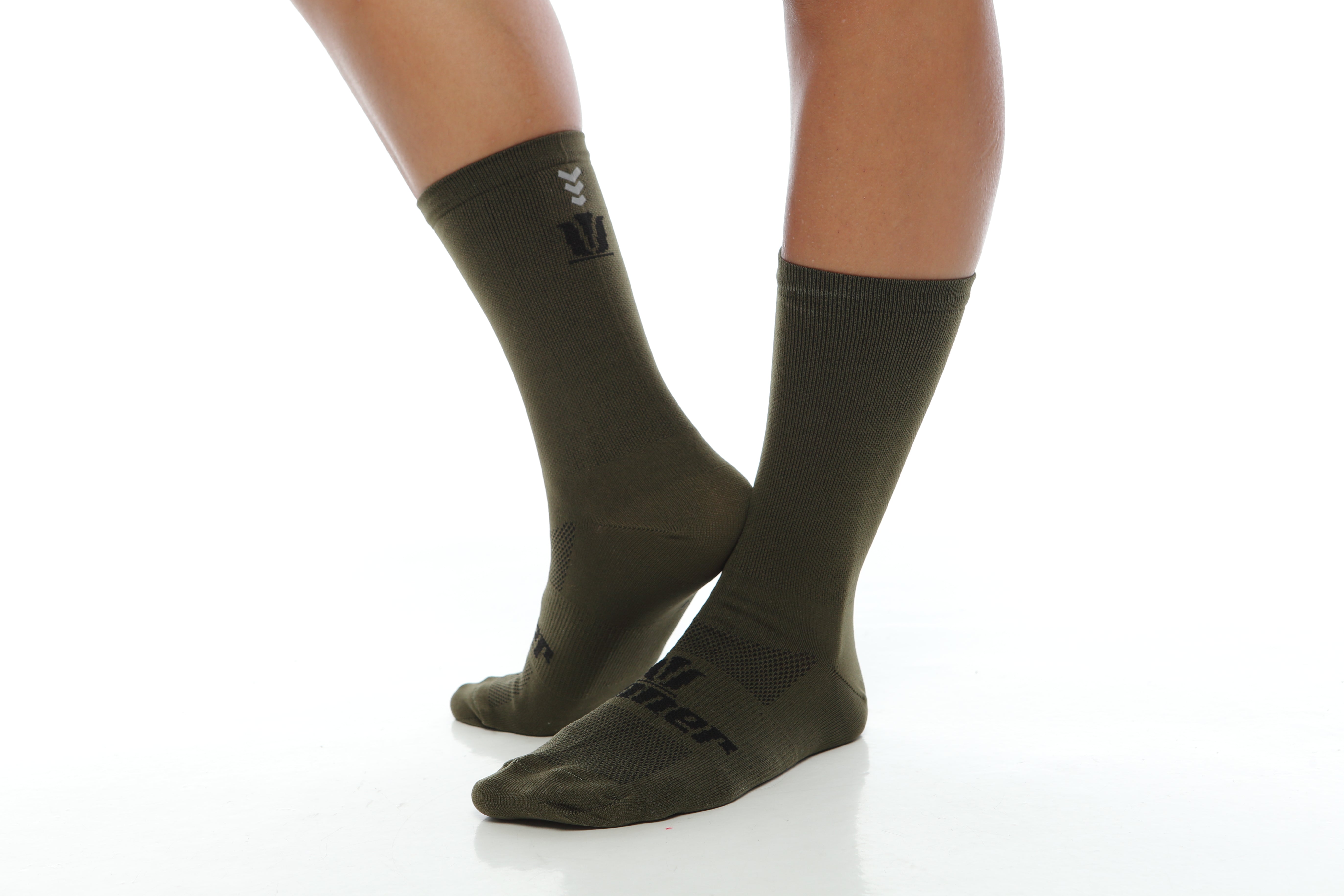 MEDIAS DE CICLISMO UNISEX - VERDE