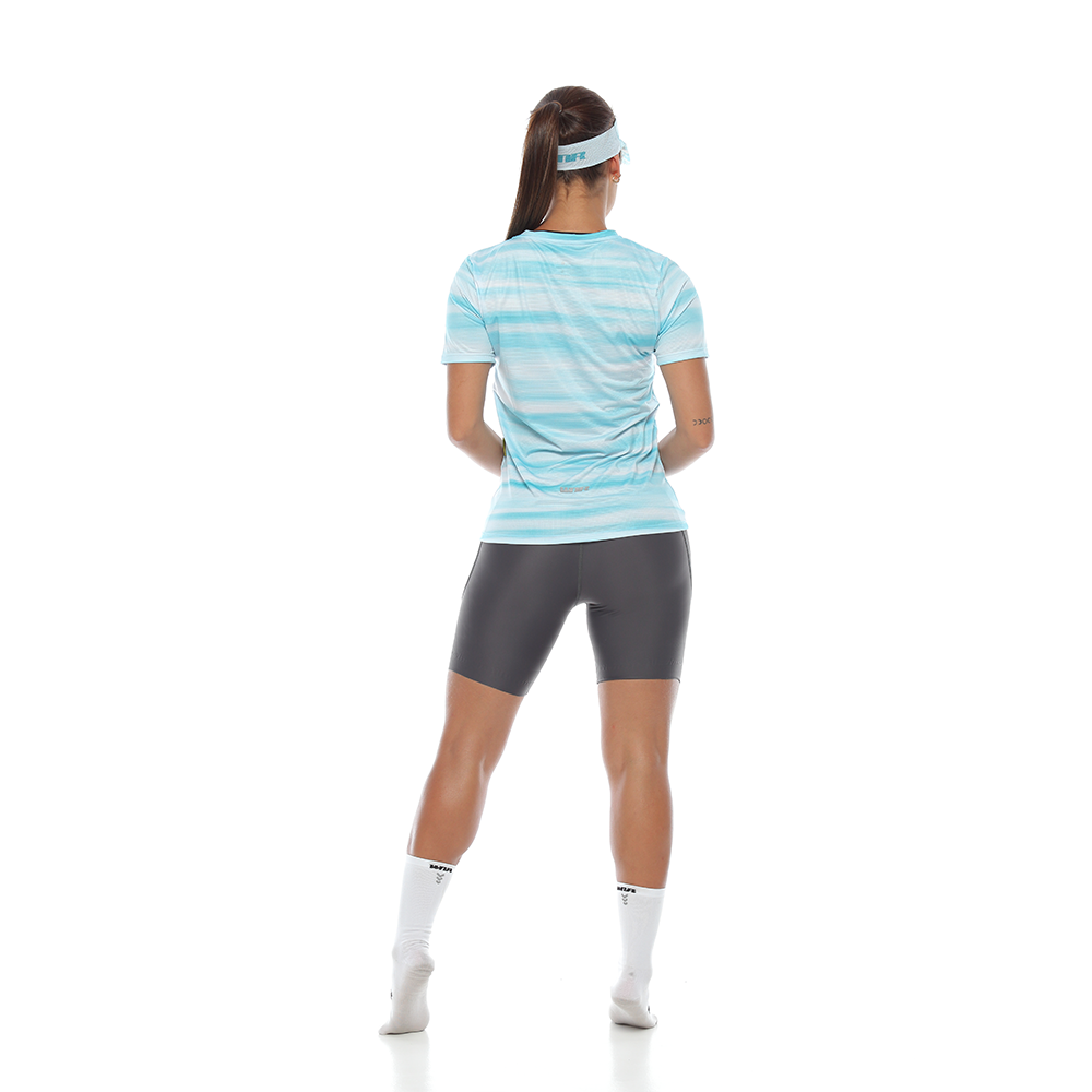 Camiseta Running Cuello Redondo Mujer - Mint