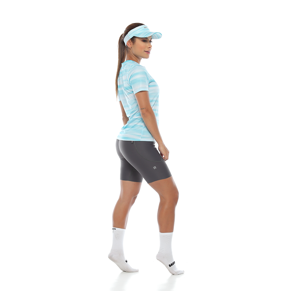 Camiseta Running Cuello Redondo Mujer - Mint