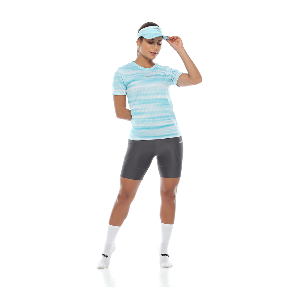 Camiseta Running Cuello Redondo Mujer - Mint
