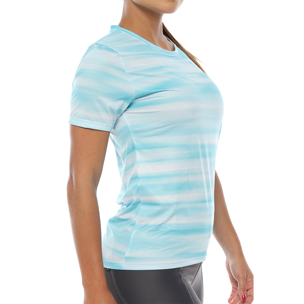 Camiseta Running Cuello Redondo Mujer - Mint